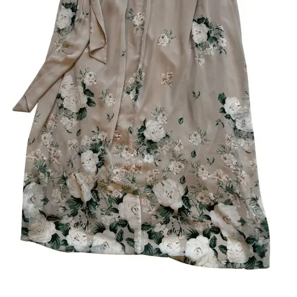 Show Me Your Mumu Floral Maxi Dress Women's Medium Chiffon Coquette Cottagecore - Picture 6 of 16